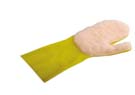 Single-layer cleaning glove