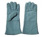 grey cow leather welder glove