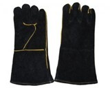 black cow leather welder glove