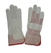 grey cow leather glove