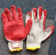 PVC coated cotton glove